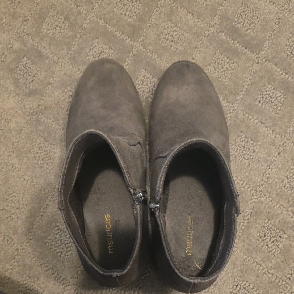 Maurices Charcoal Ankle Boots